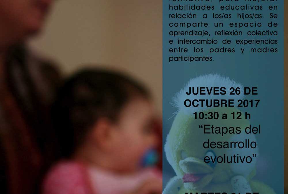 Charlas sobre desarrollo y comunicación con los hijos, destinadas a madres y padres