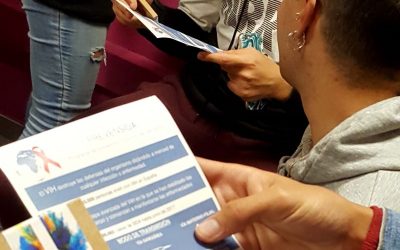 Distribución de material preventivo e informativo sobre VIH-SIDA