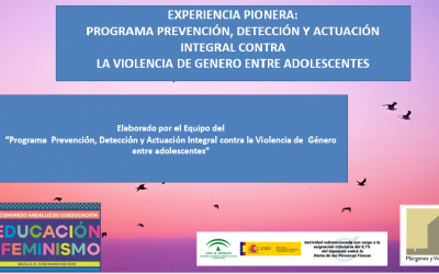 Iniciamos programa de prevención, detección y actuación integral contra la violencia de género entre adolescentes