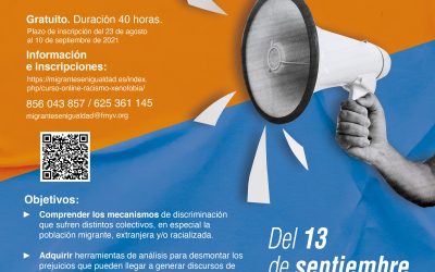 Fundación Márgenes y Vínculos organiza un curso online para prevenir el racismo y la xenofobia.