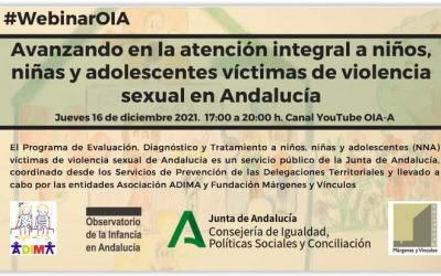 Disponible el webinar ‘Avanzando en la atención integral a niños, niñas y adolescentes víctimas de violencia sexual en Andalucía’