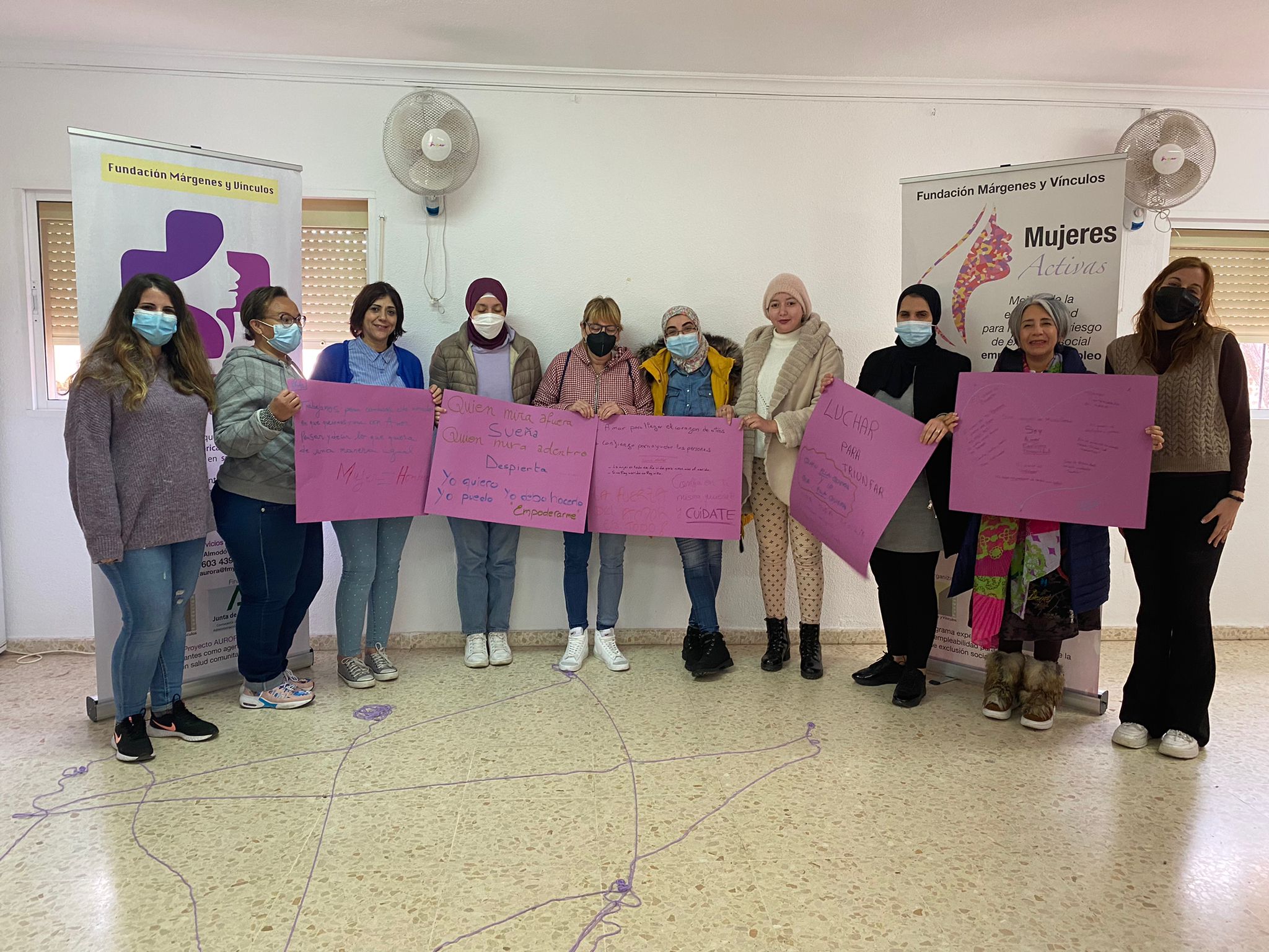 Participantes en el proyecto Mujeres activas