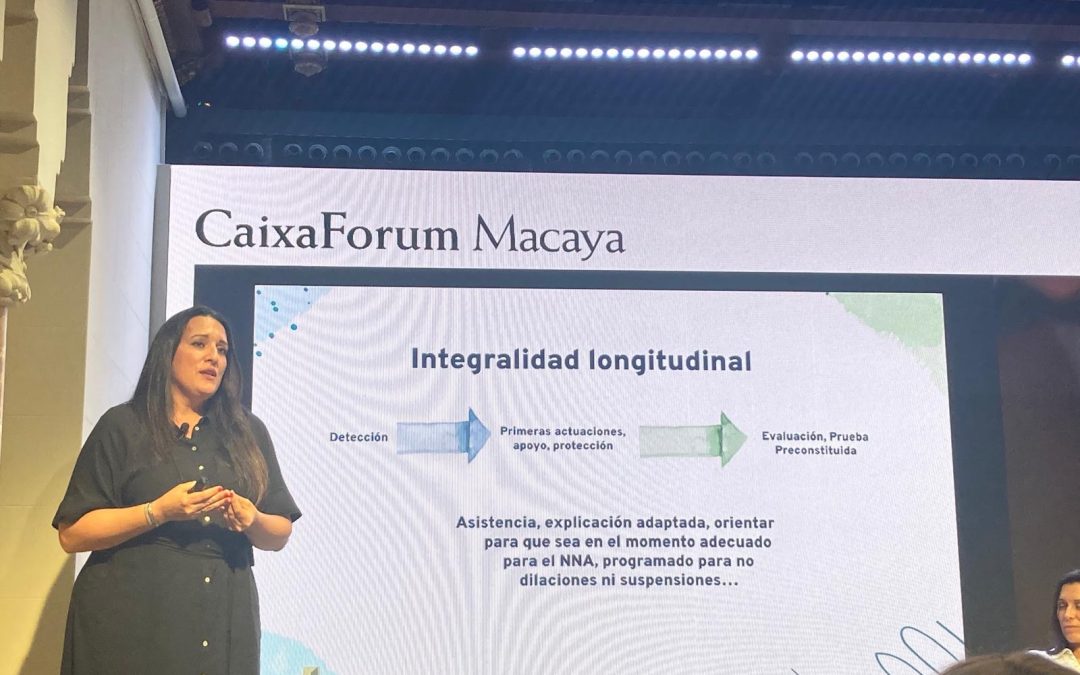 Conferencia Atención integral a víctimas de violencia sexual infantil en CaixaForum Macaya de Barcelona